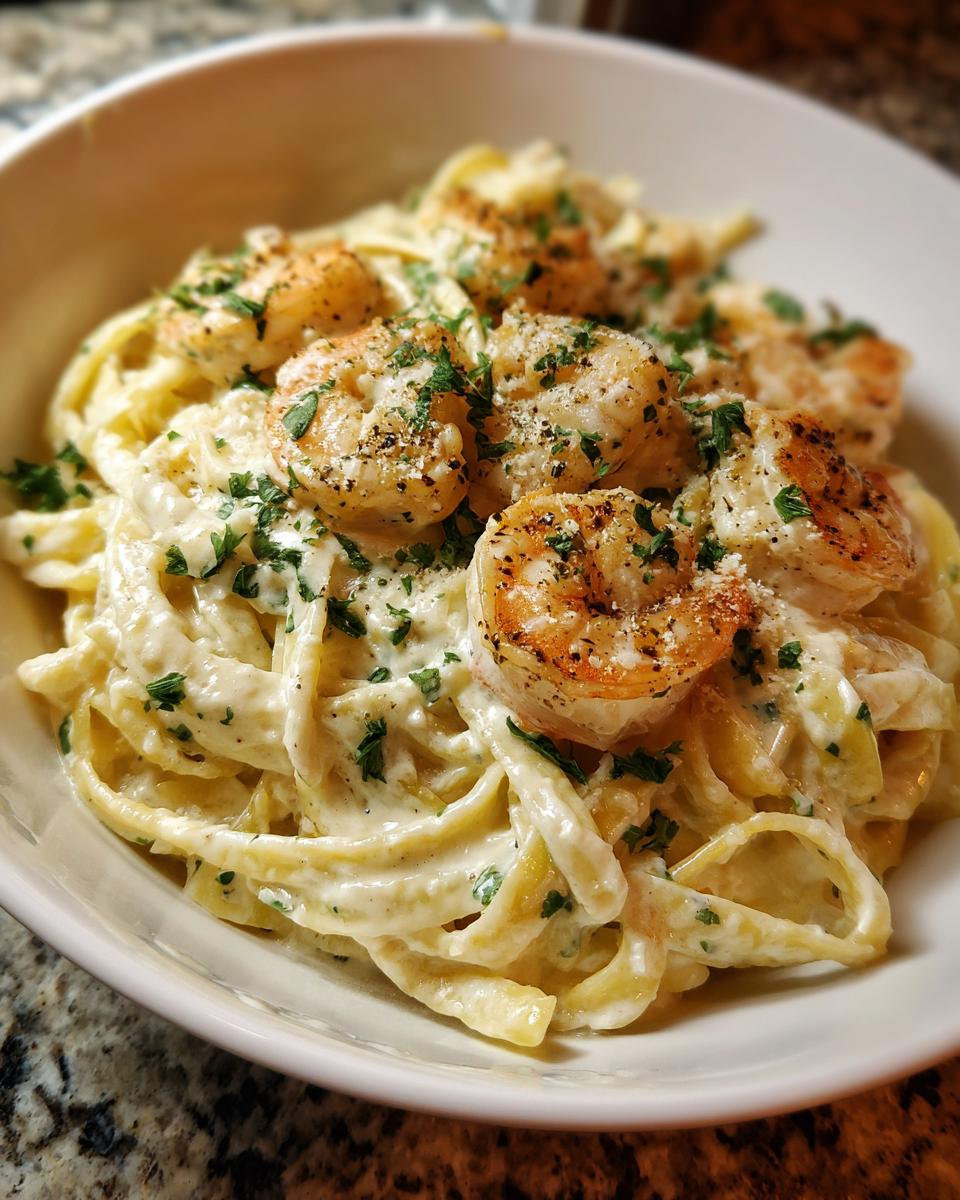 Shrimp Fettuccine Alfredo - detail 2