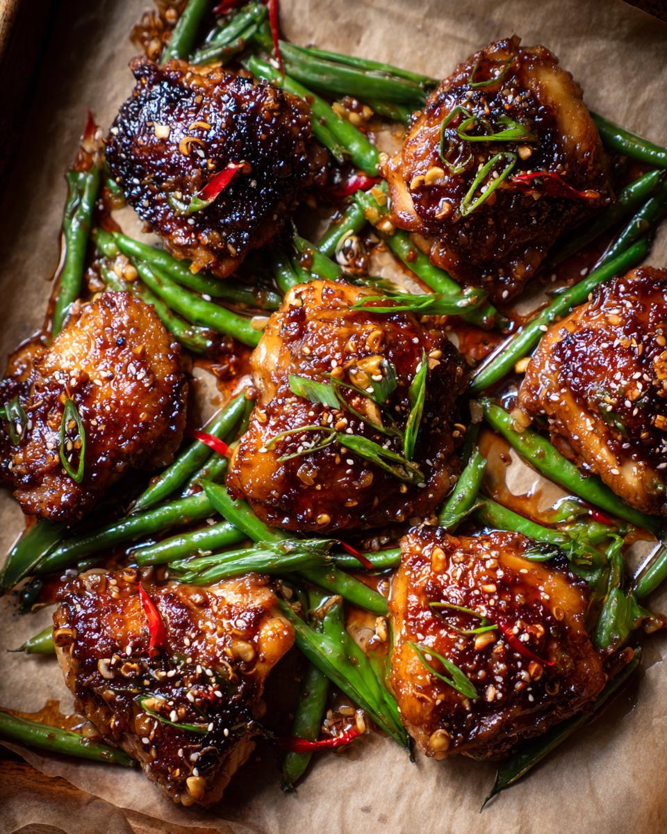 Sticky ginger chicken sheet pan - detail 2