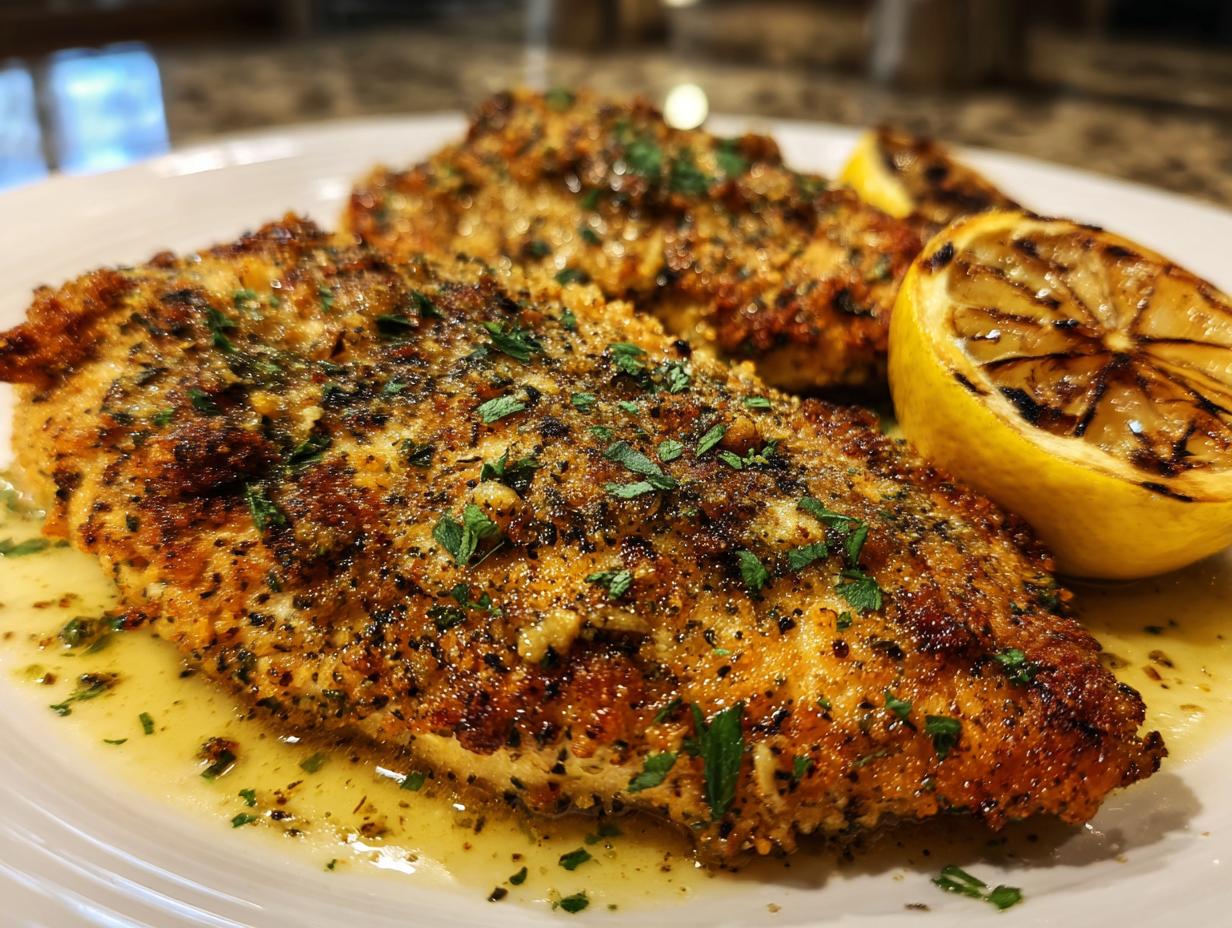 Amazing 2 Minute Texas Roadhouse Herb Crusted Chicken