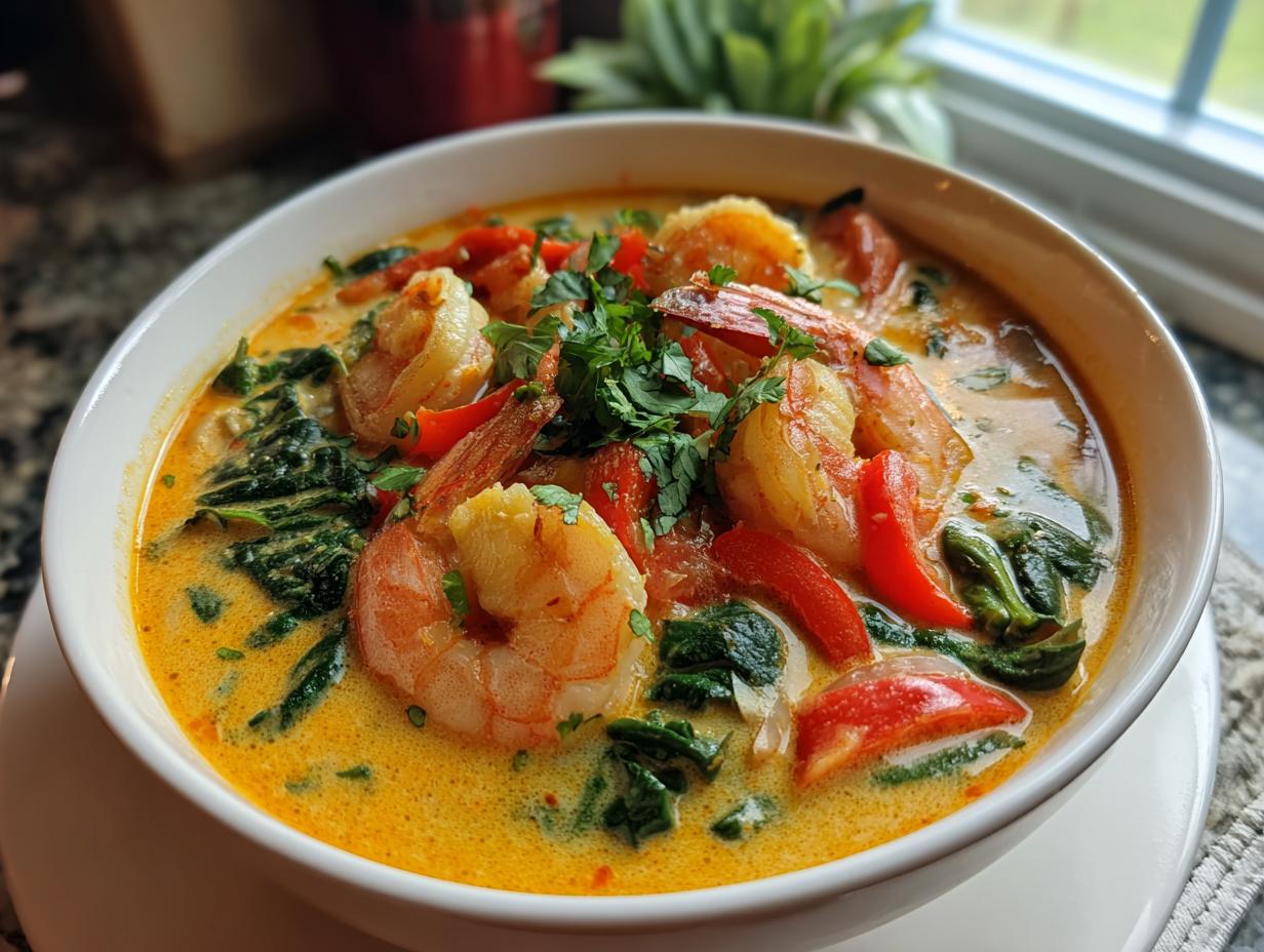 Amazing 30-Min Thai Shrimp Coconut Curry Soup