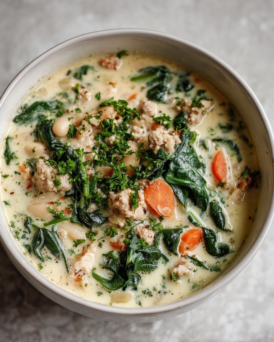 Tuscan White Bean Soup - detail 2