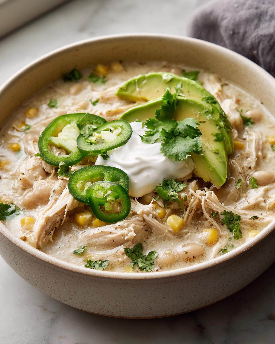 White Chicken Chili for winter - detail 1