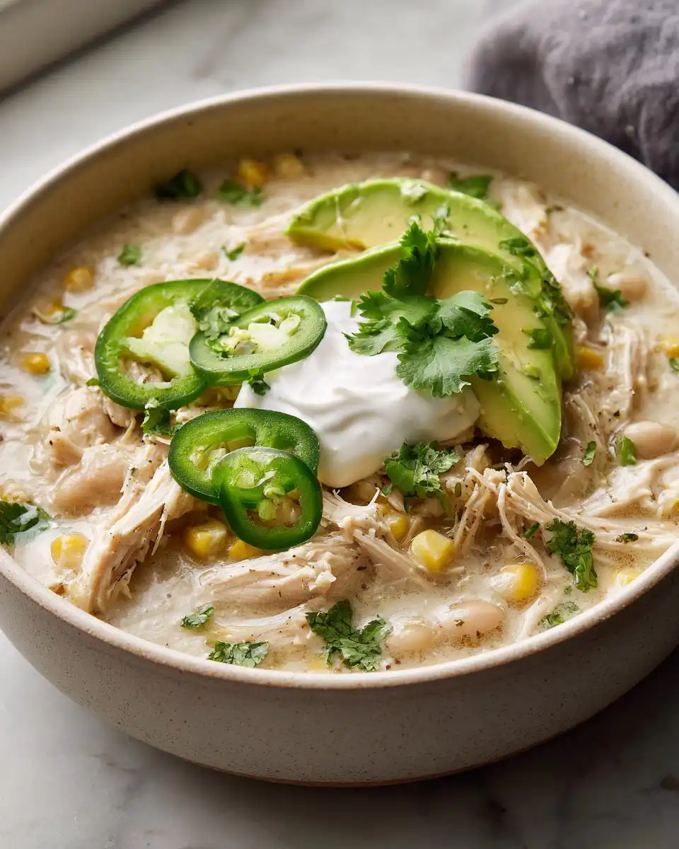 White Chicken Chili for winter - detail 1
