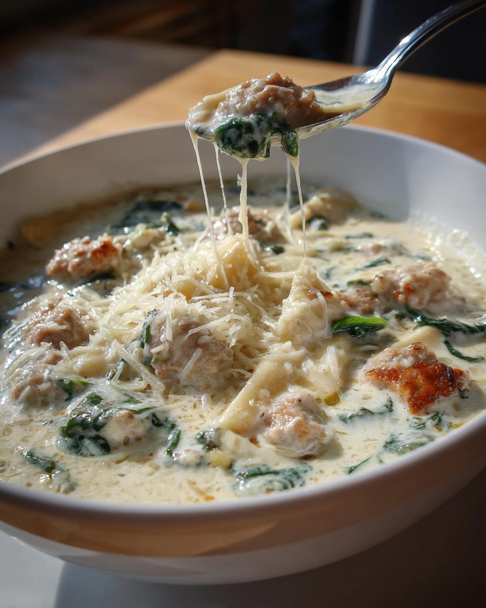 White Lasagna Soup - detail 1