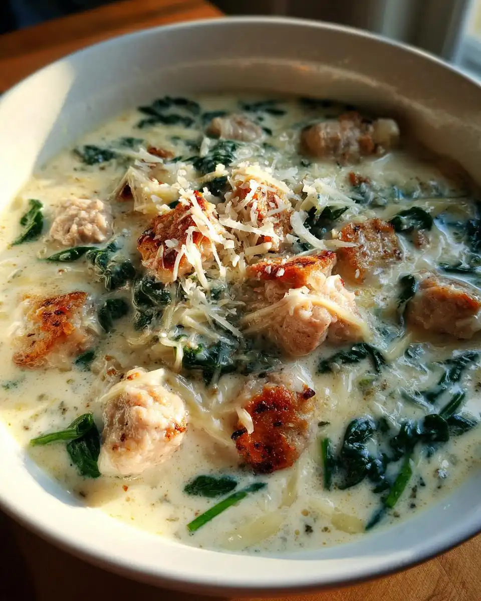 White Lasagna Soup - detail 2