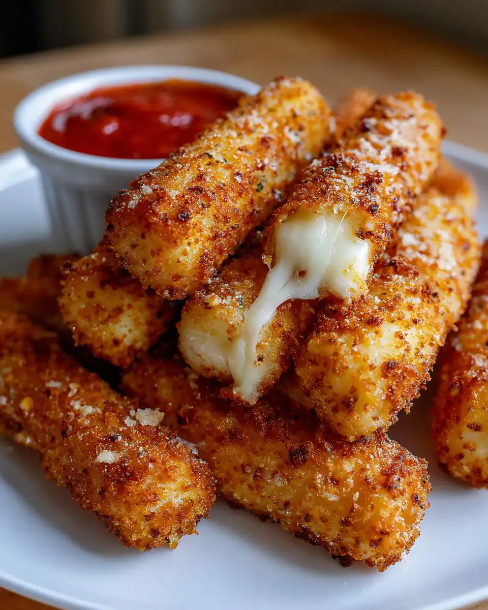 air fryer mozzarella sticks homemade - detail 1