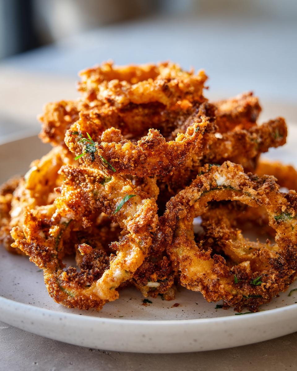 air fryer pickle onion rings low carb - detail 1