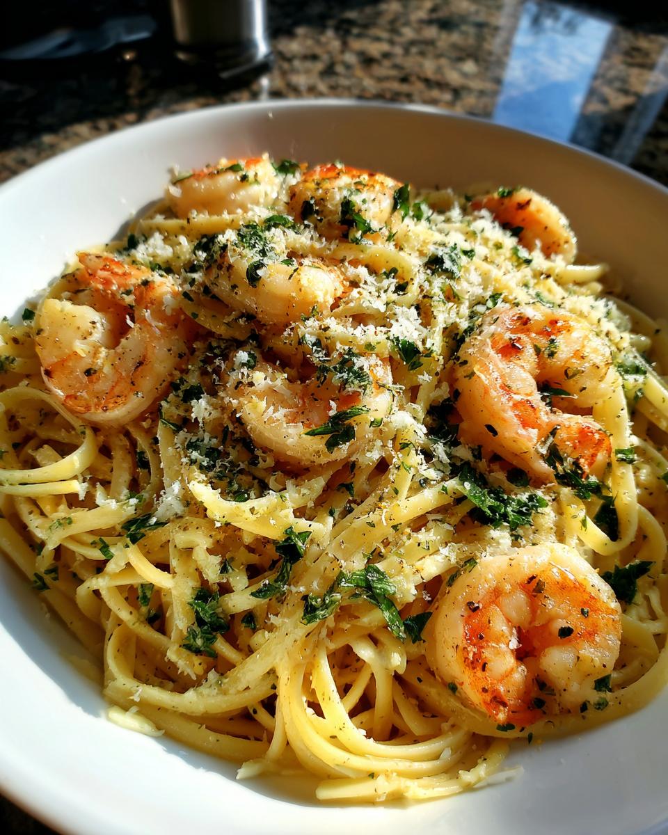 buttery shrimp scampi - detail 1