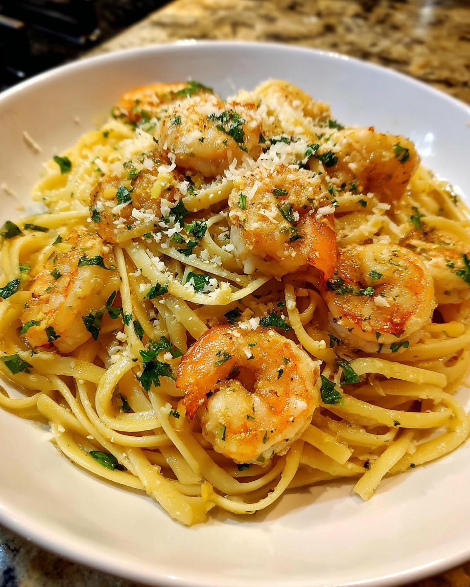 buttery shrimp scampi - detail 2