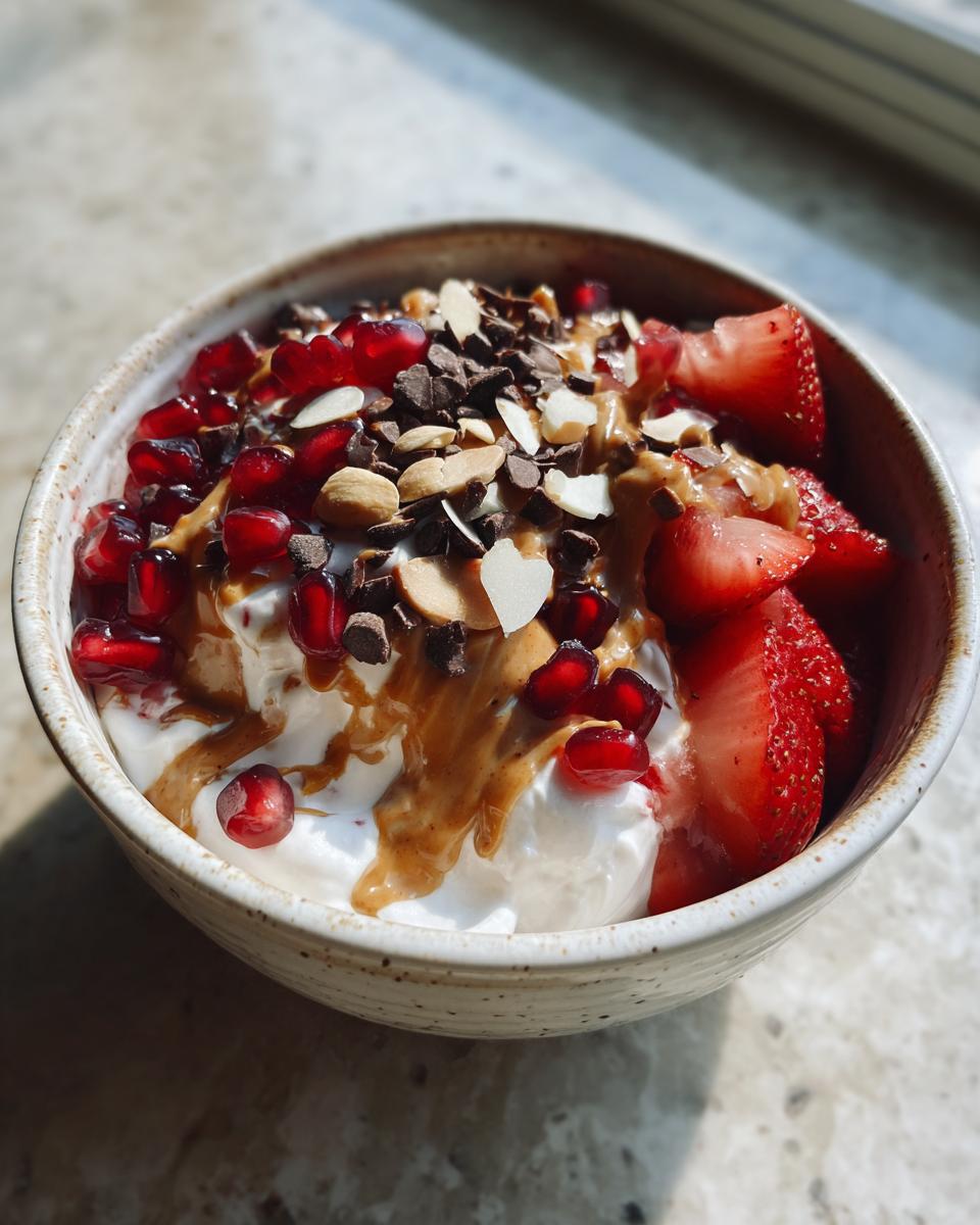 fluffy protein yogurt dessert bowl - detail 2