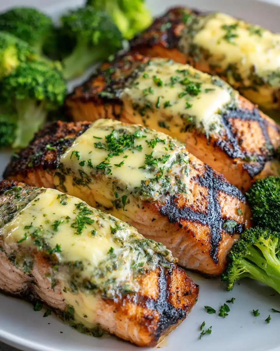 herb grilled salmon - detail 1