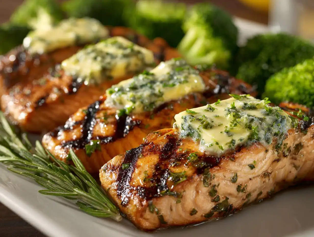 Divine herb grilled salmon in 4 simple steps