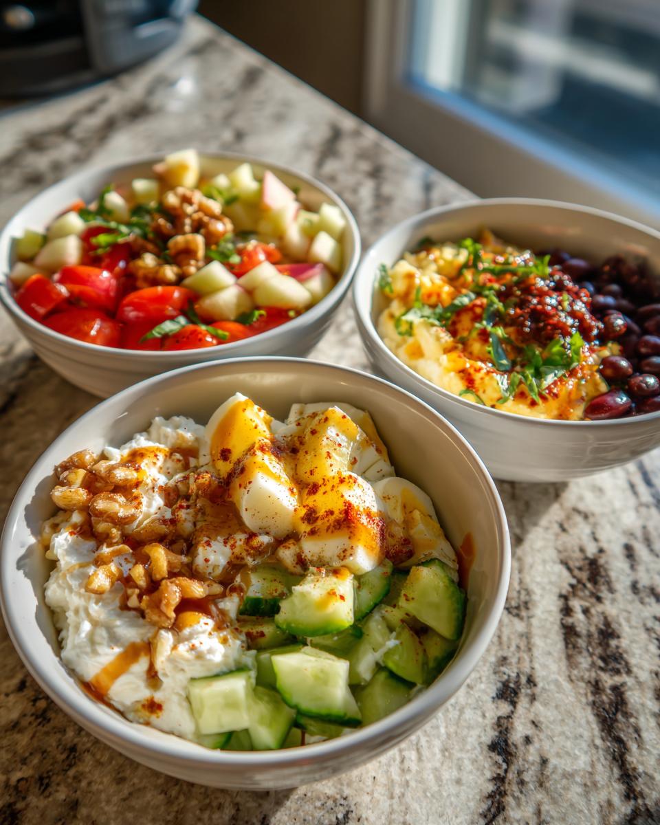 high protein cottage cheese breakfast bowls - detail 2