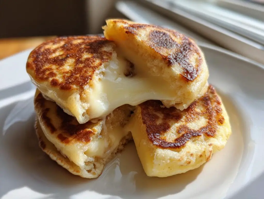 protein pancake brie bites