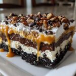 5 Layer Chocolate Caramel Lasagna