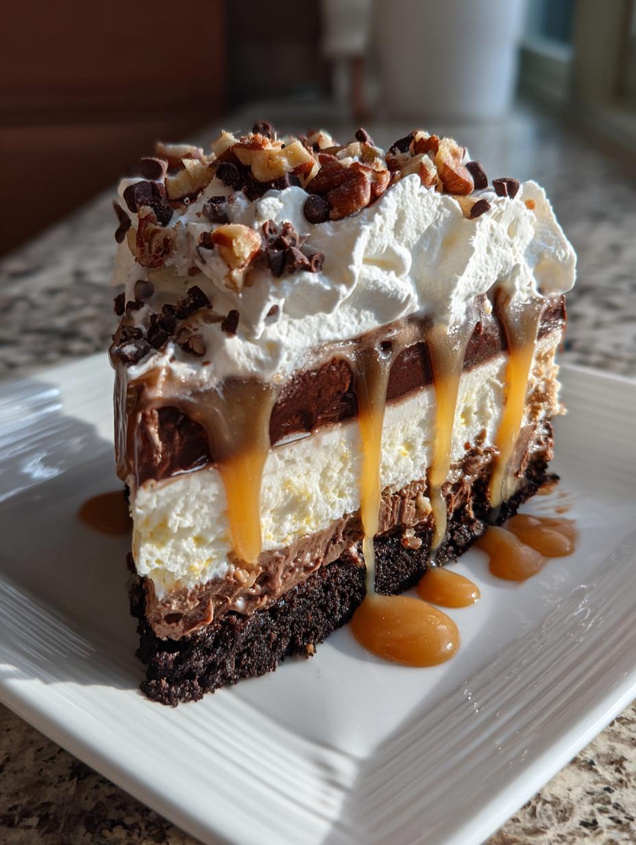 5 Layer Chocolate Caramel Lasagna - detail 2