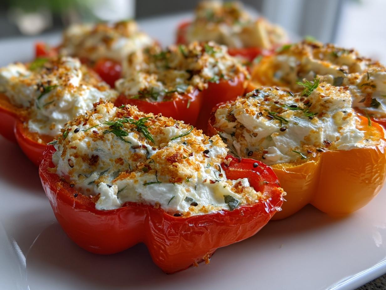 Amazing 5-Minute High Protein Stuffed Mini Peppers