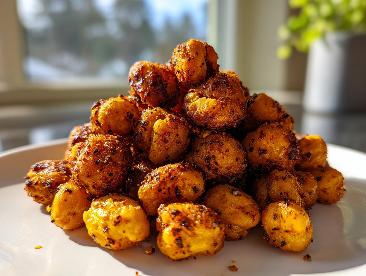Amazing 15-Min Air Fried Chickpea Poppers