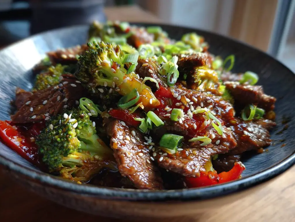 Asian Sweet Ginger Beef Stir Fry