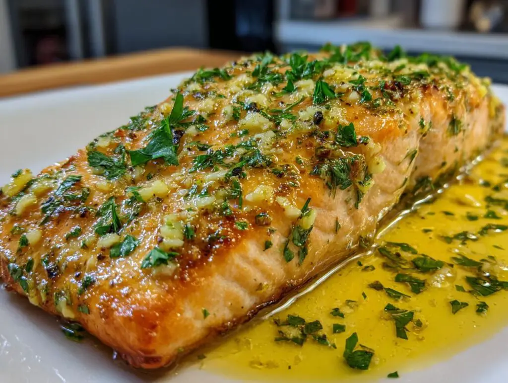 Baked lemon garlic salmon