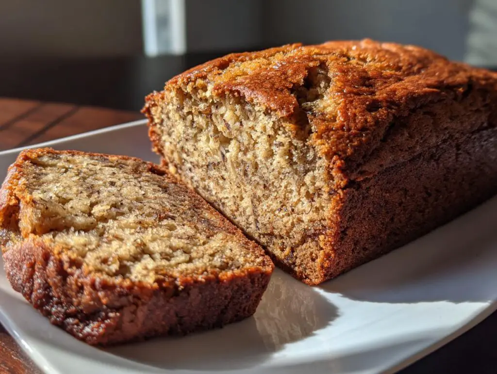 Banana bread with applesauce