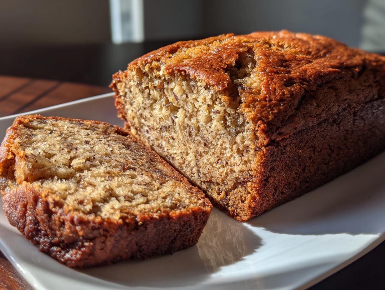 Amazing Banana bread with applesauce in 15 mins