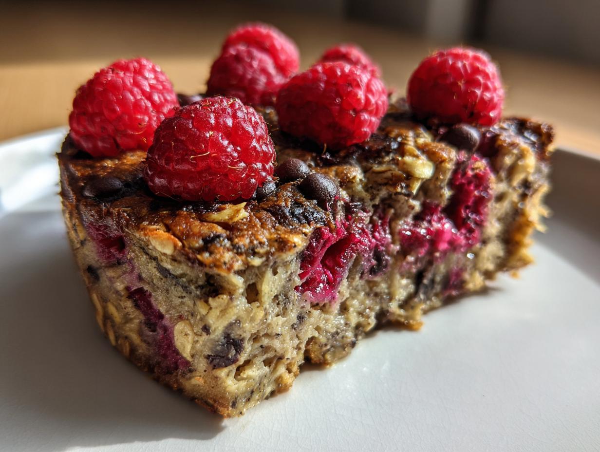 Amazing 6 Banana Raspberry Baked Oats now