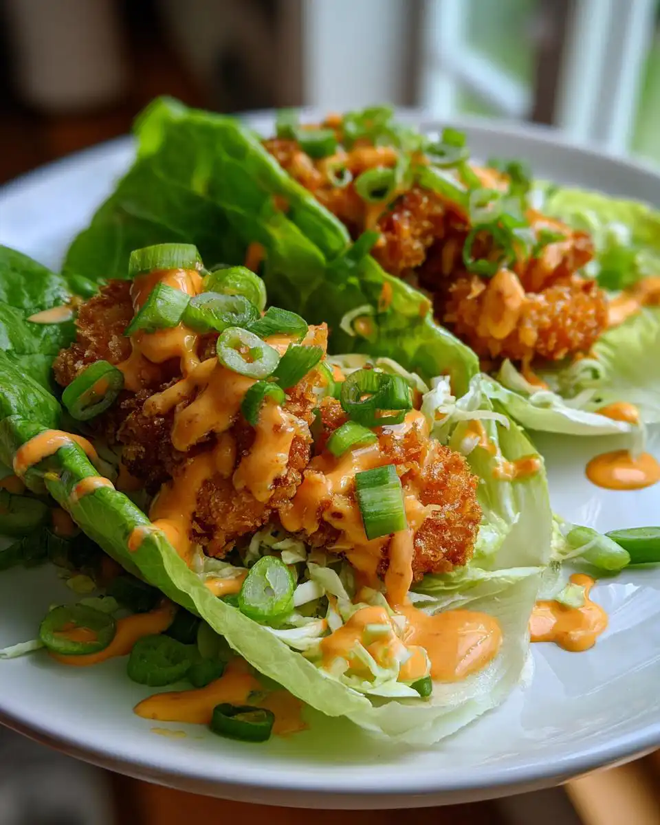 Bang Bang Shrimp Lettuce Wraps - detail 1
