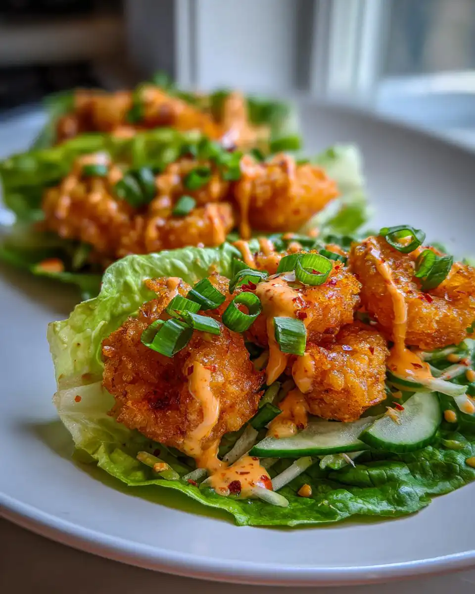 Bang Bang Shrimp Lettuce Wraps - detail 2