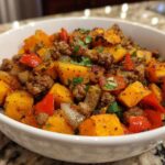 Beef sweet potato hash