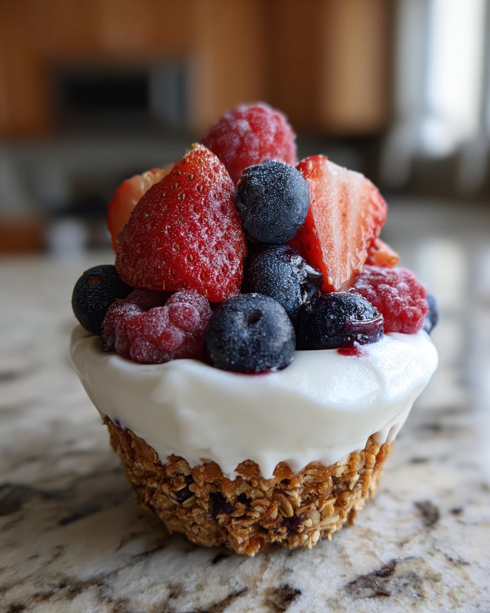 Berry Yogurt Granola Freezer Cups Recipe - detail 1