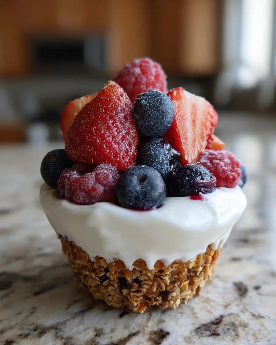 Berry Yogurt Granola Freezer Cups Recipe - detail 1