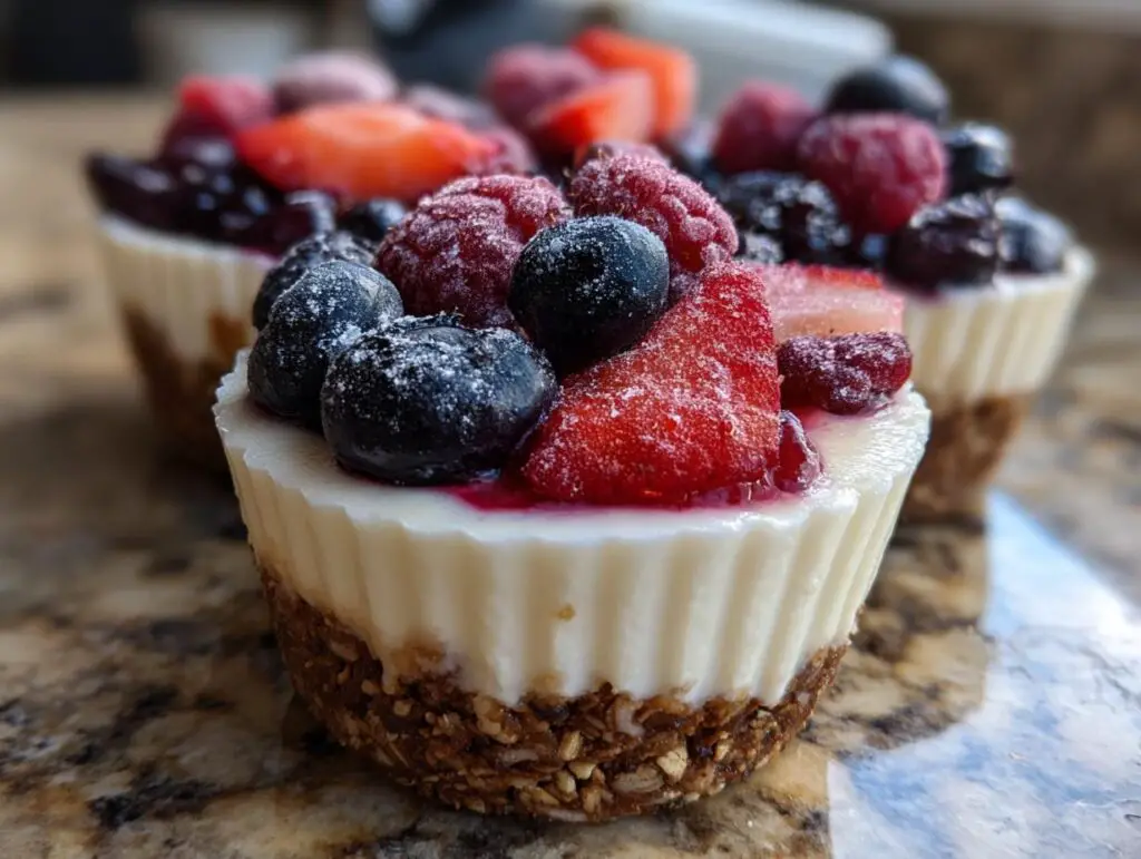 Berry Yogurt Granola Freezer Cups Recipe