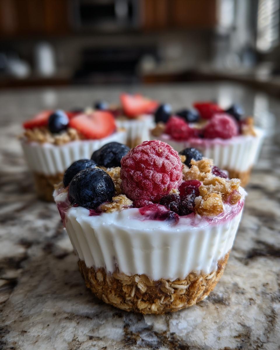 Berry Yogurt Granola Freezer Cups Recipe - detail 2