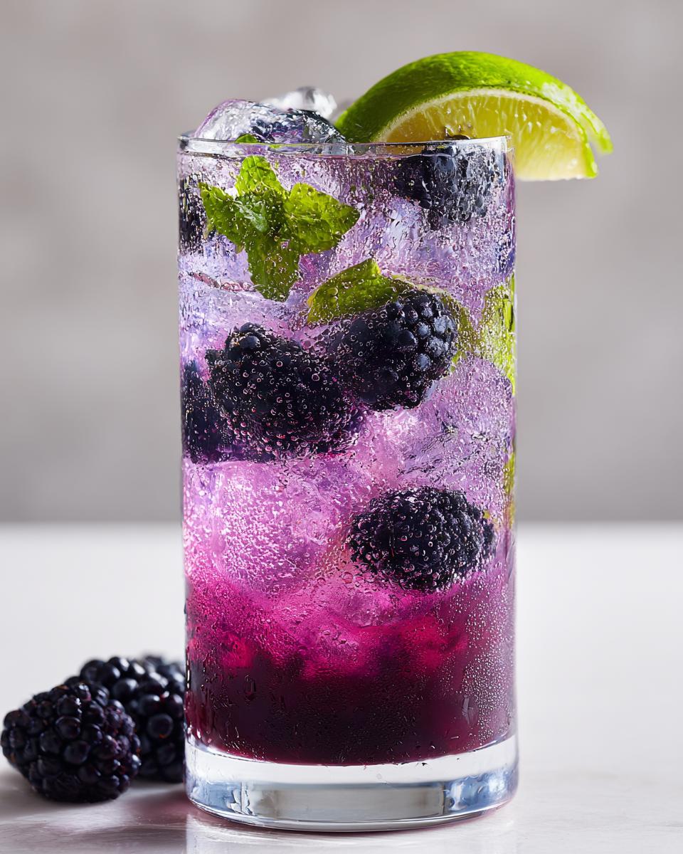 Blackberry Lime Punch - detail 1