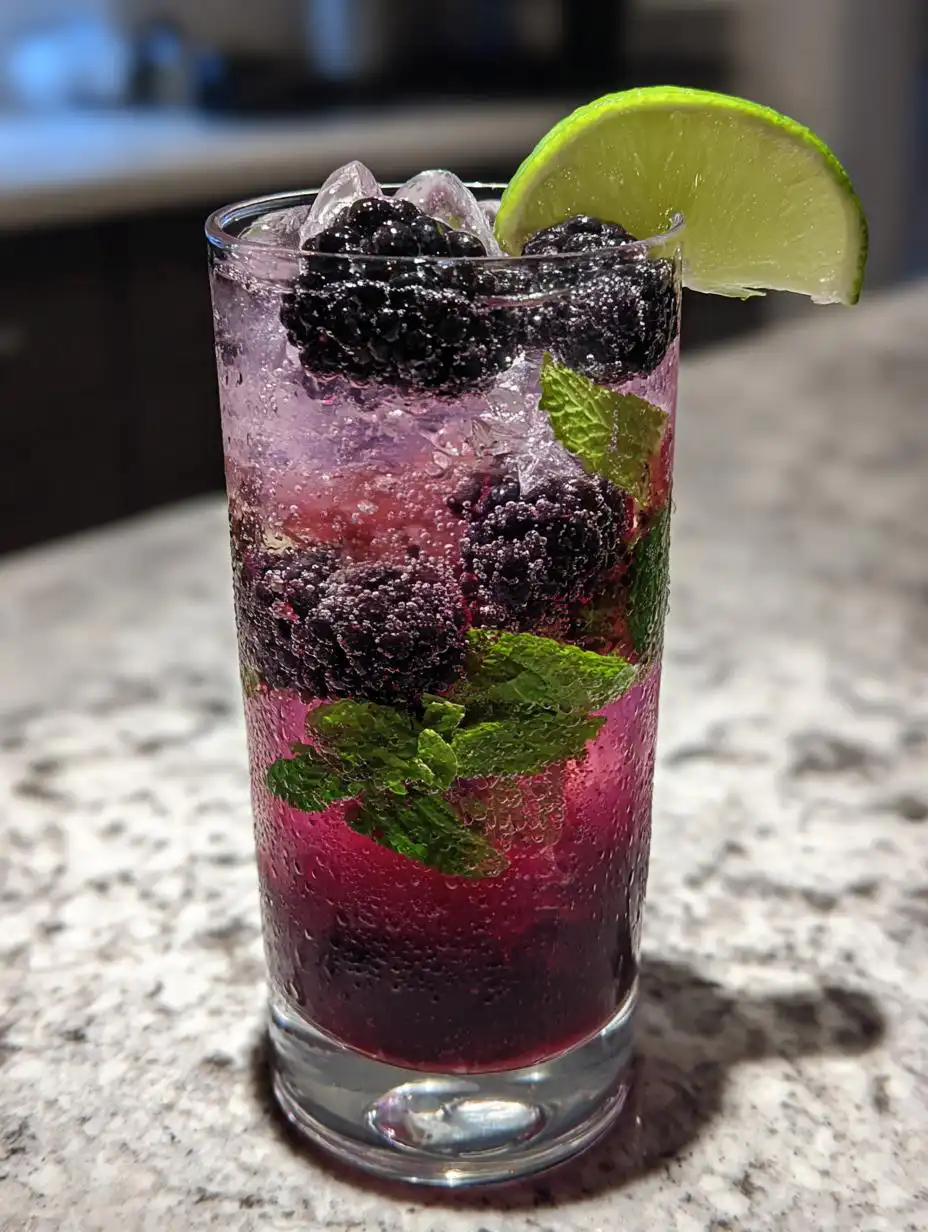 Blackberry Lime Punch - detail 2