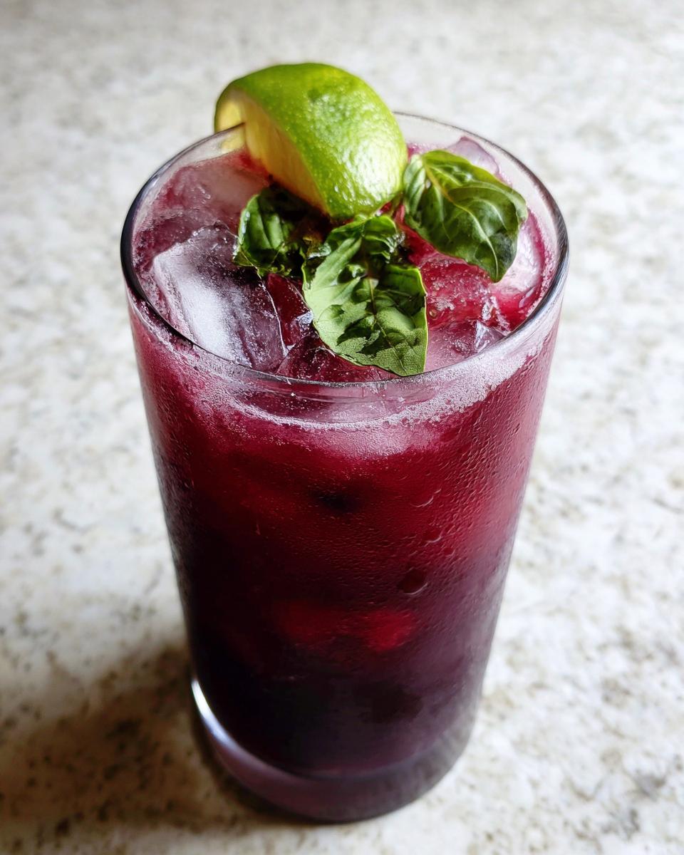 Blueberry Basil Limeade - detail 1
