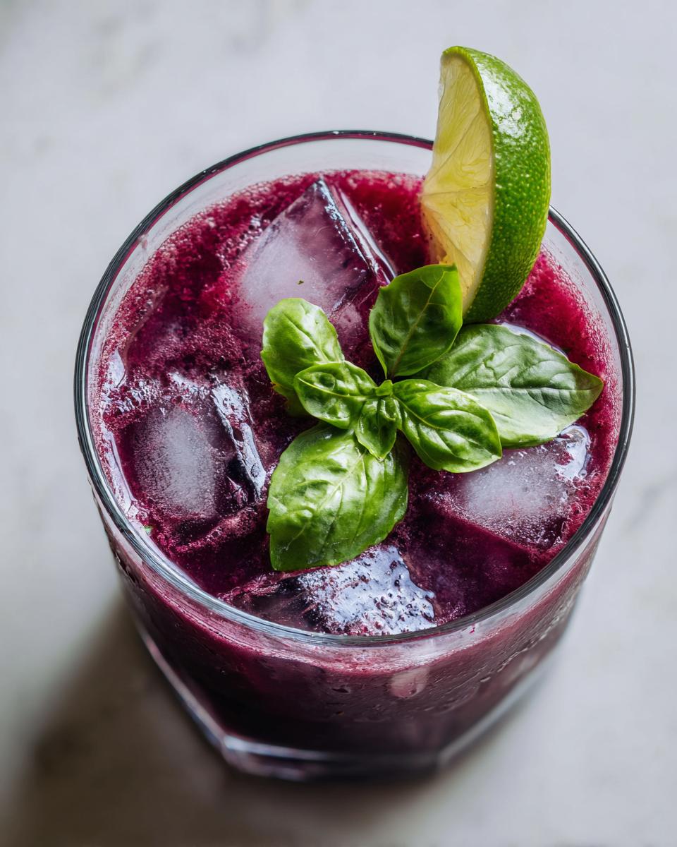 Blueberry Basil Limeade - detail 2