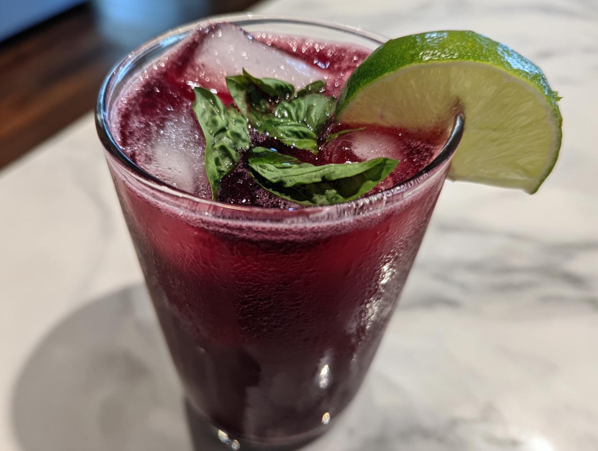 Amazing Blueberry Basil Limeade in 8 Steps