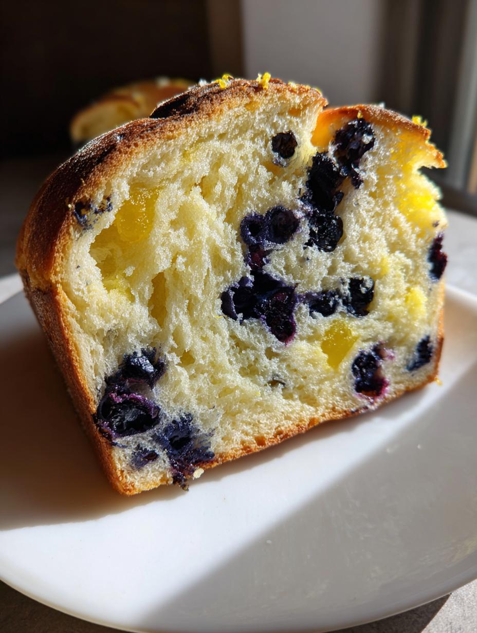 Blueberry Lemon Sourdough Bread - detail 2