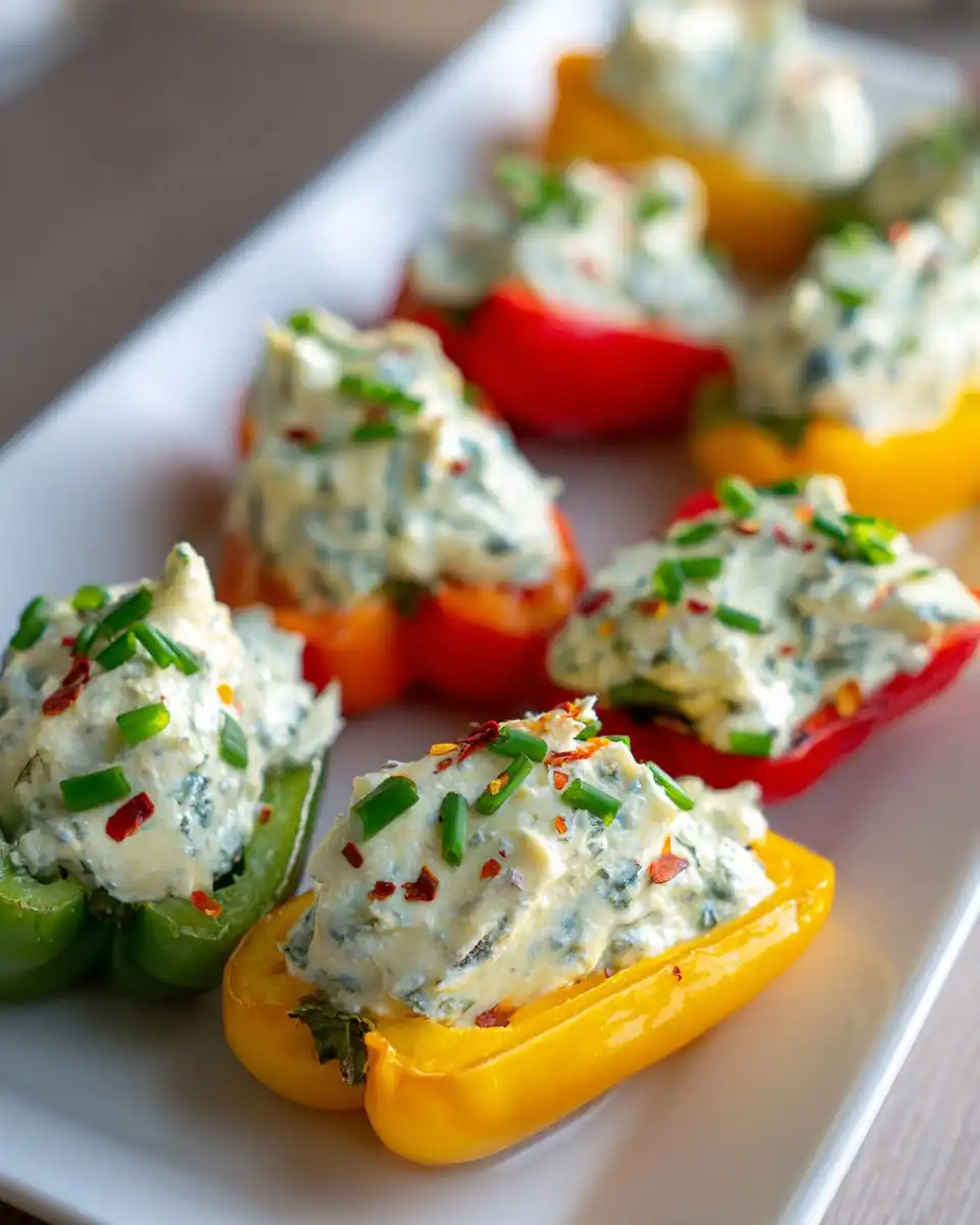 Cheese stuffed mini peppers - detail 1