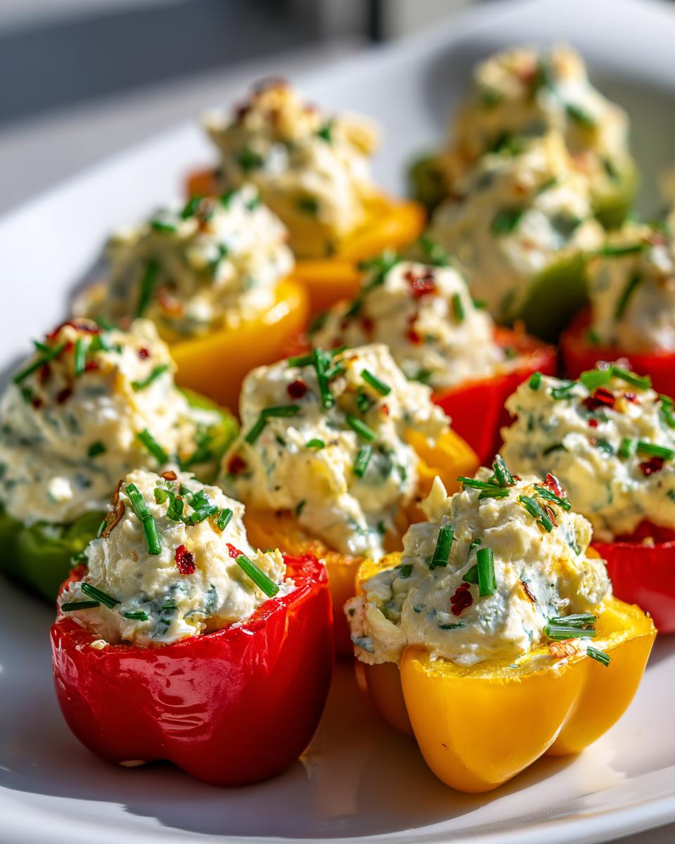 Cheese stuffed mini peppers - detail 2