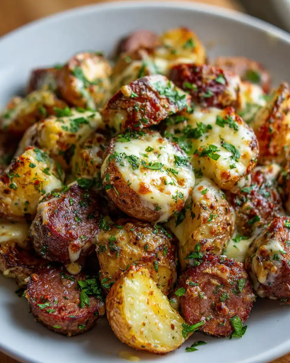 Cheesy Ranch Potatoes and Sausage Sheet Pan Dinner - detail 1