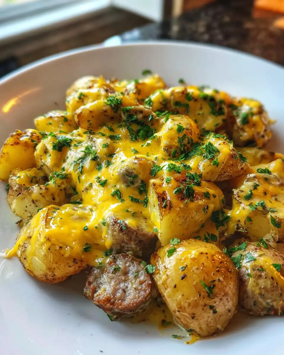 Cheesy Ranch Potatoes and Sausage Sheet Pan Dinner - detail 2