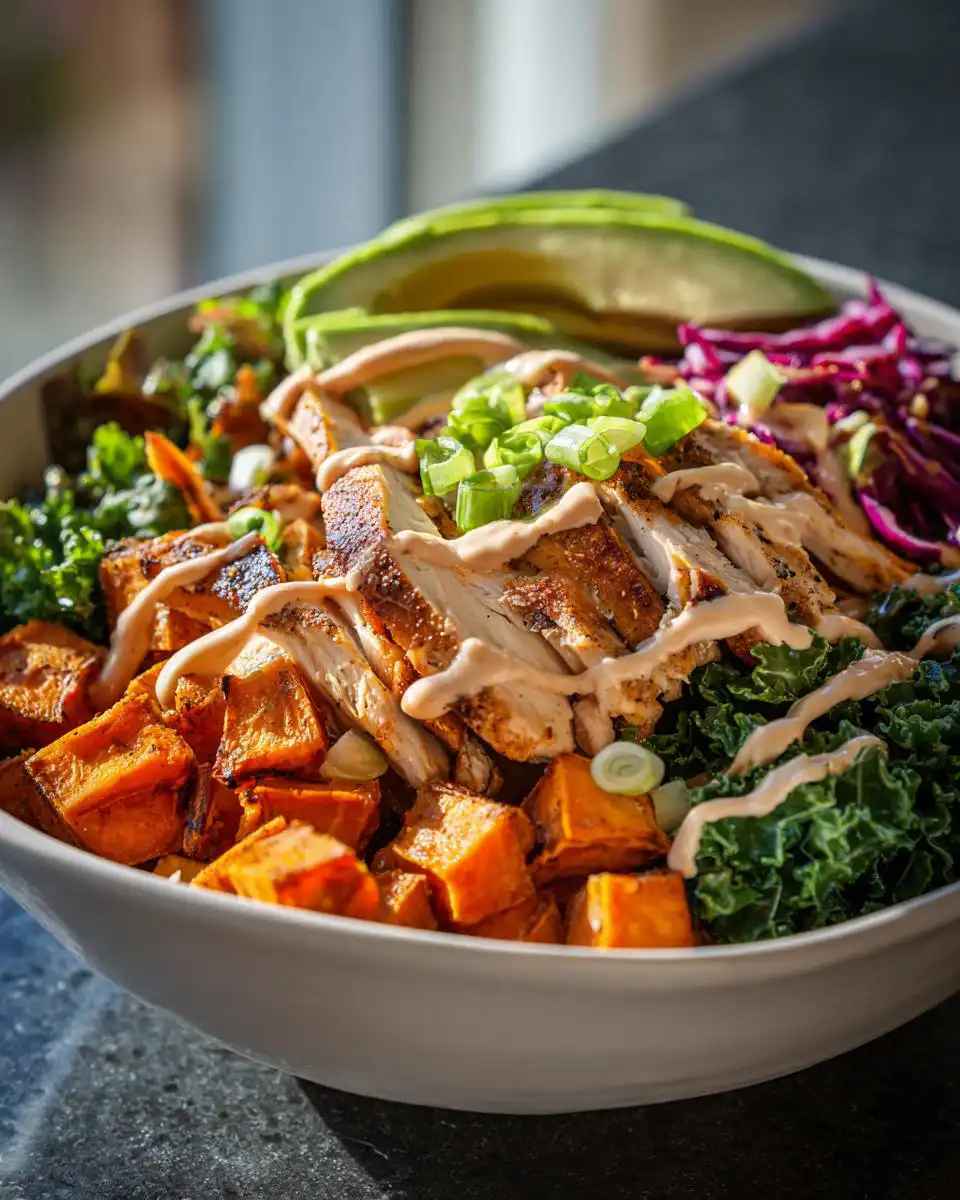 Chicken Sweet Potato Power Bowls - detail 1