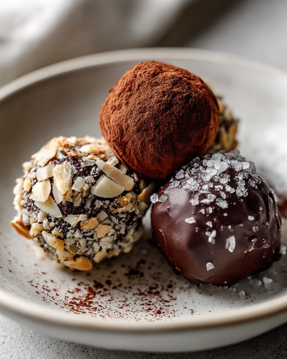 Chocolate Almond Truffles - detail 1