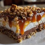 Chocolate Caramel Pretzel Lasagna