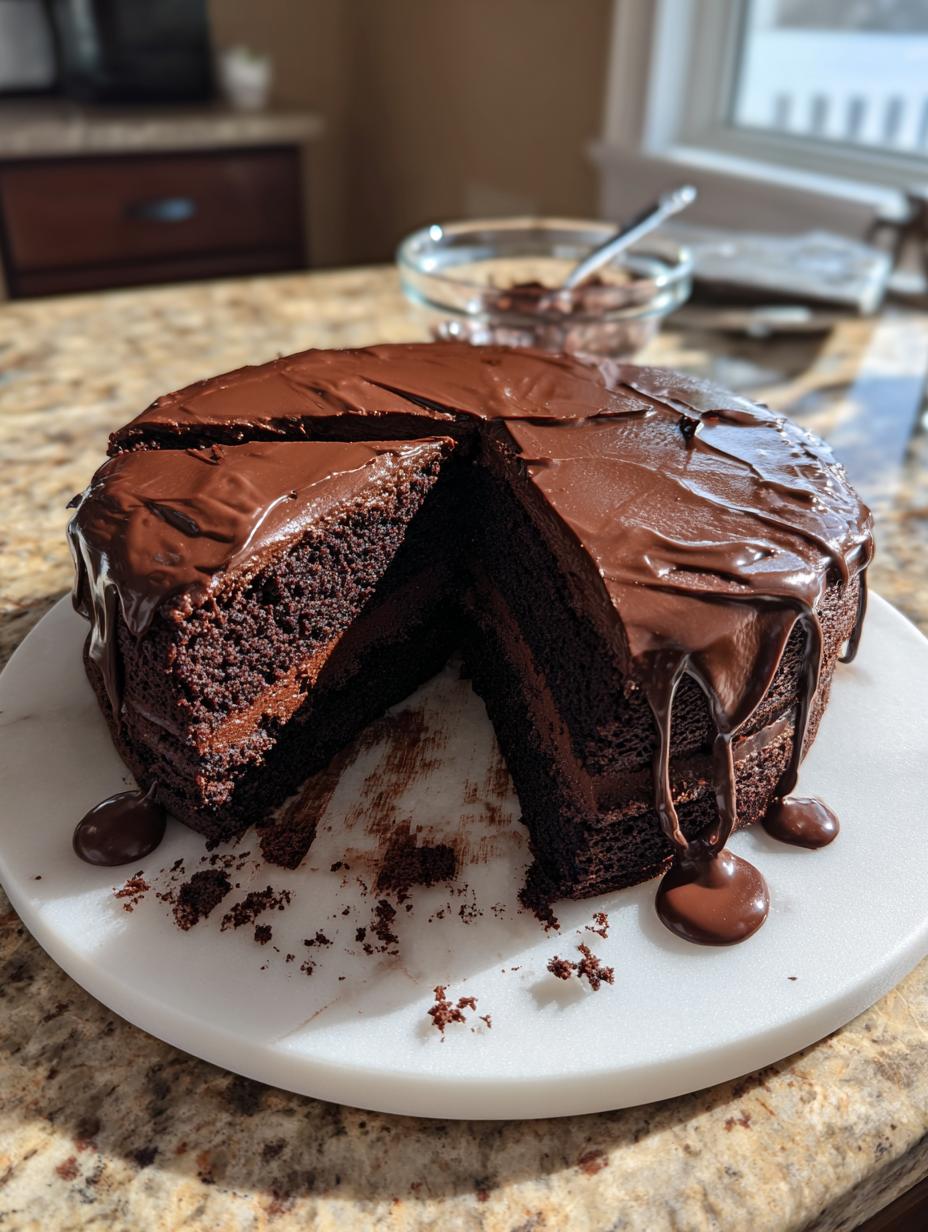 Chocolate Ganache Cake - detail 2