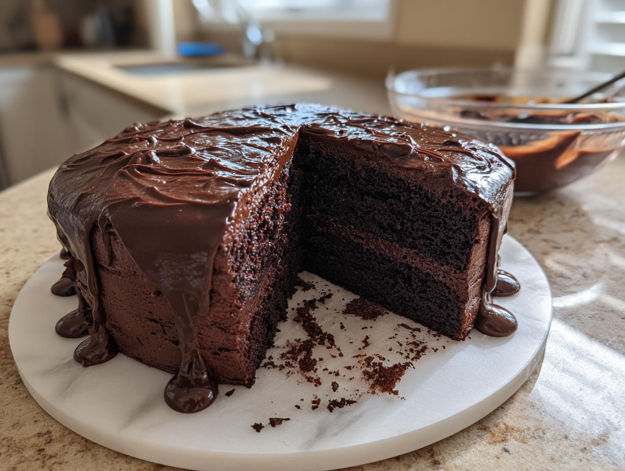 Amazing Chocolate Ganache Cake 1 Hour Wait