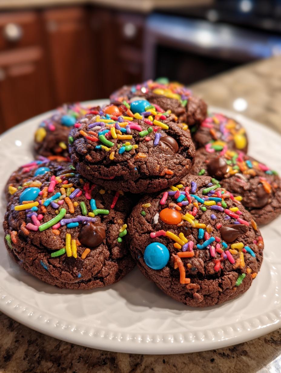 Chocolate Sprinkle Cookies - detail 2